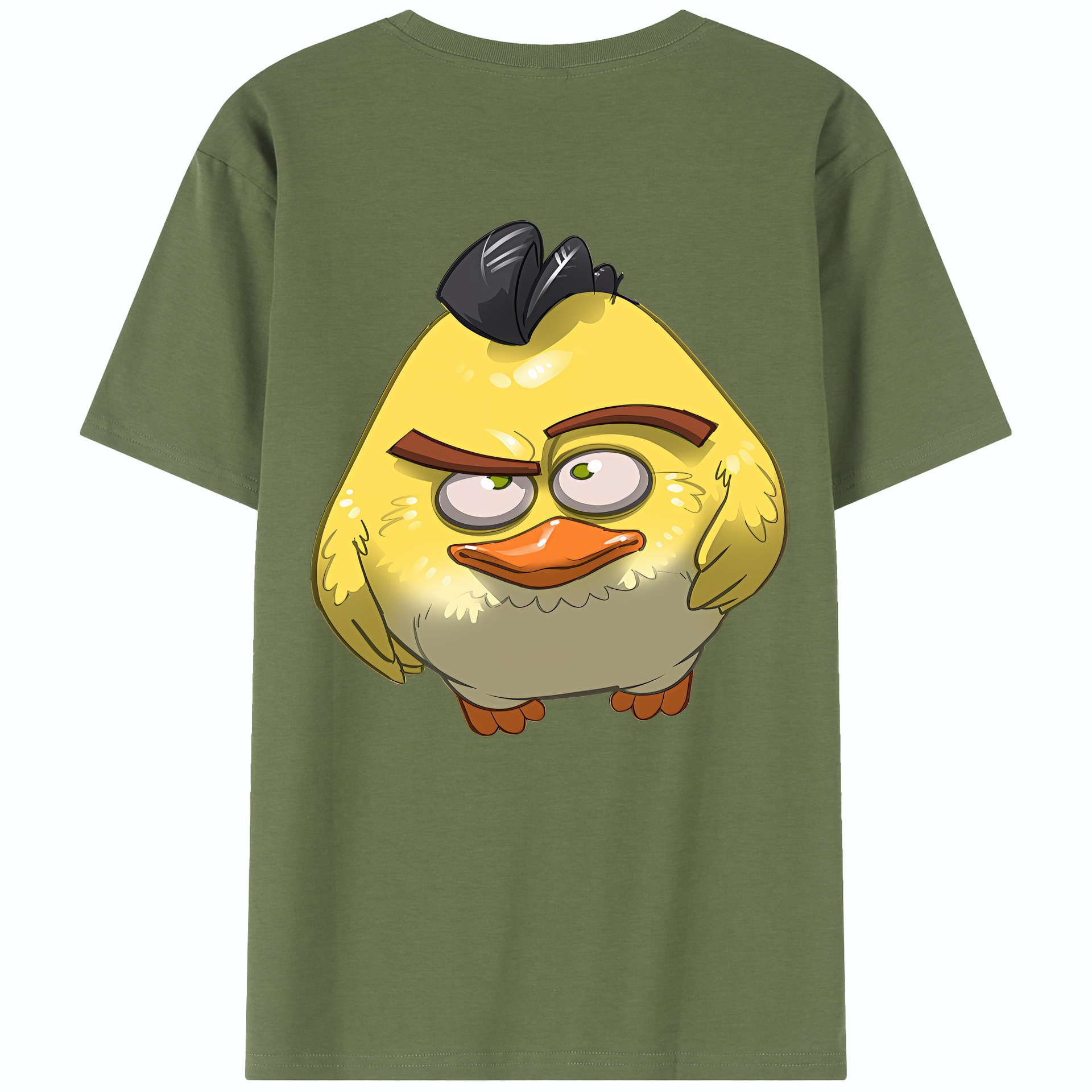 （画像用） Angry Birds アングリーバード 綿100％半袖Tシャツ（背面プリント）